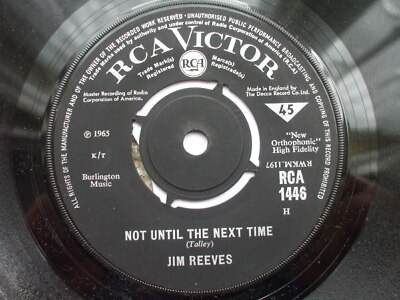 Jim Reeves - Not Until The Next Time / Born To Be Lucky U.K 45 rpm  EX- Country