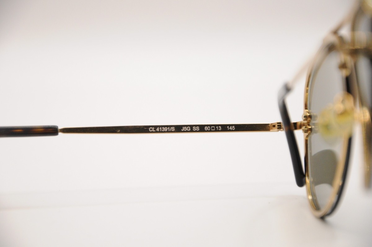 CELINE CL41391/S J5G SS AVIATOR SUNGLASSES GOLD/GRAY 60-13 CELINE CL41391/S J5G SS AVIATOR SUNGLASSES GOLD/GRAY 60-13