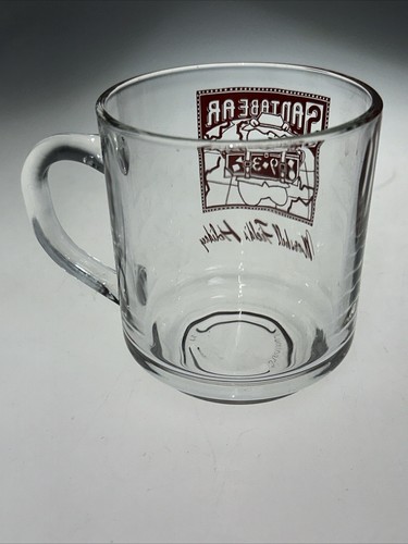 1993 Marshall Field's SANTA BEAR Glass Tea Coffee Mug - Picture 4 of 5