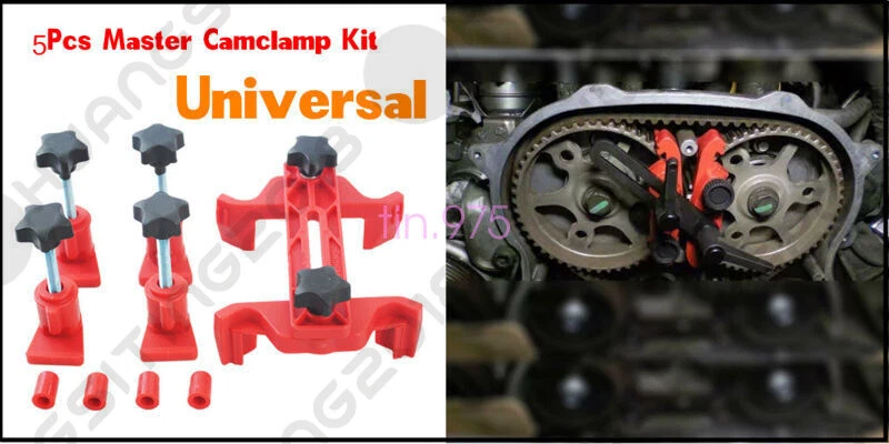 Universal 5Pcs Cam Camshaft Lock Holder Car Engine Cam Timing Locking Tool Set Foto 2 de 4