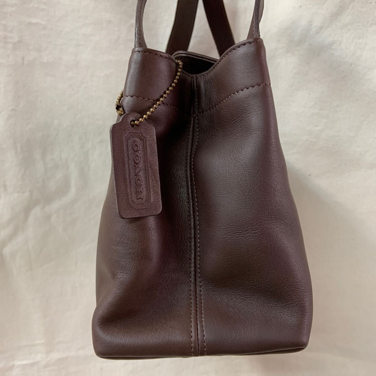 Old COACH Hand Bag 4117 Brown Leather Vintage Women's Japan Old COACH Hand Bag 4117 Brown Leather Vintage Women's Japan