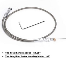 36 Braided Throttle Cable Kit Compatible With 97-07 Chevroletchevy Ls1 Engine 36 Braided Throttle Cable Kit Compatible With 97-07 Chevroletchevy Ls1 Engine