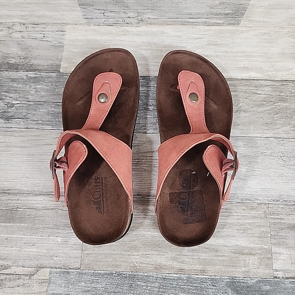 Sandalias Cliffs White Mountain con correa en T para mujer talla 7,5 Foto 4 de 4