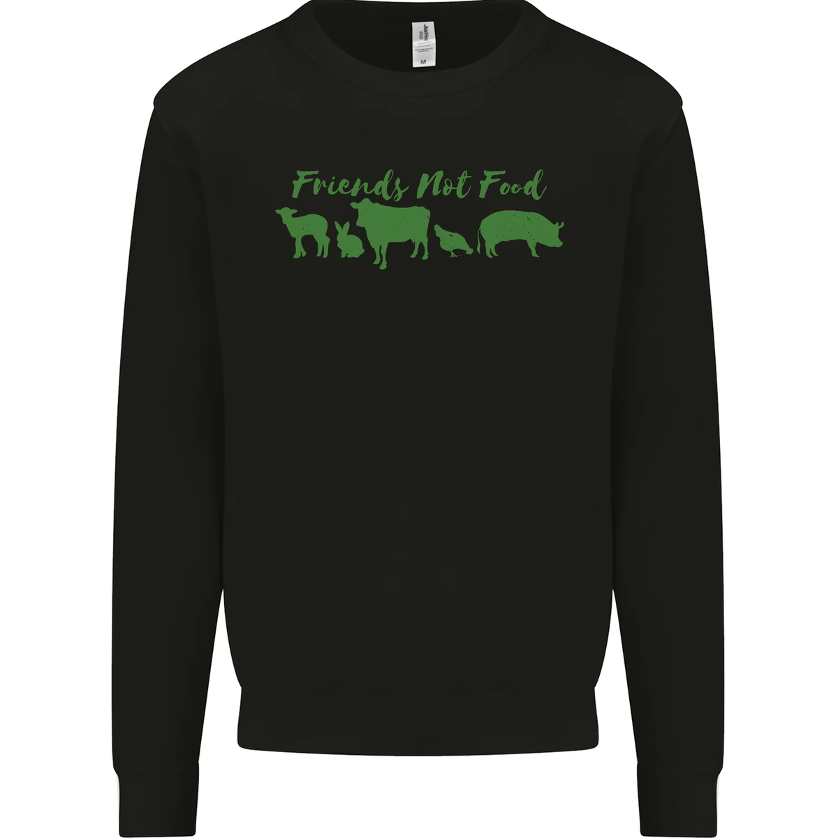 Animals Are Friends Not Food Vegan Mens Sweatshirt Jumper UK