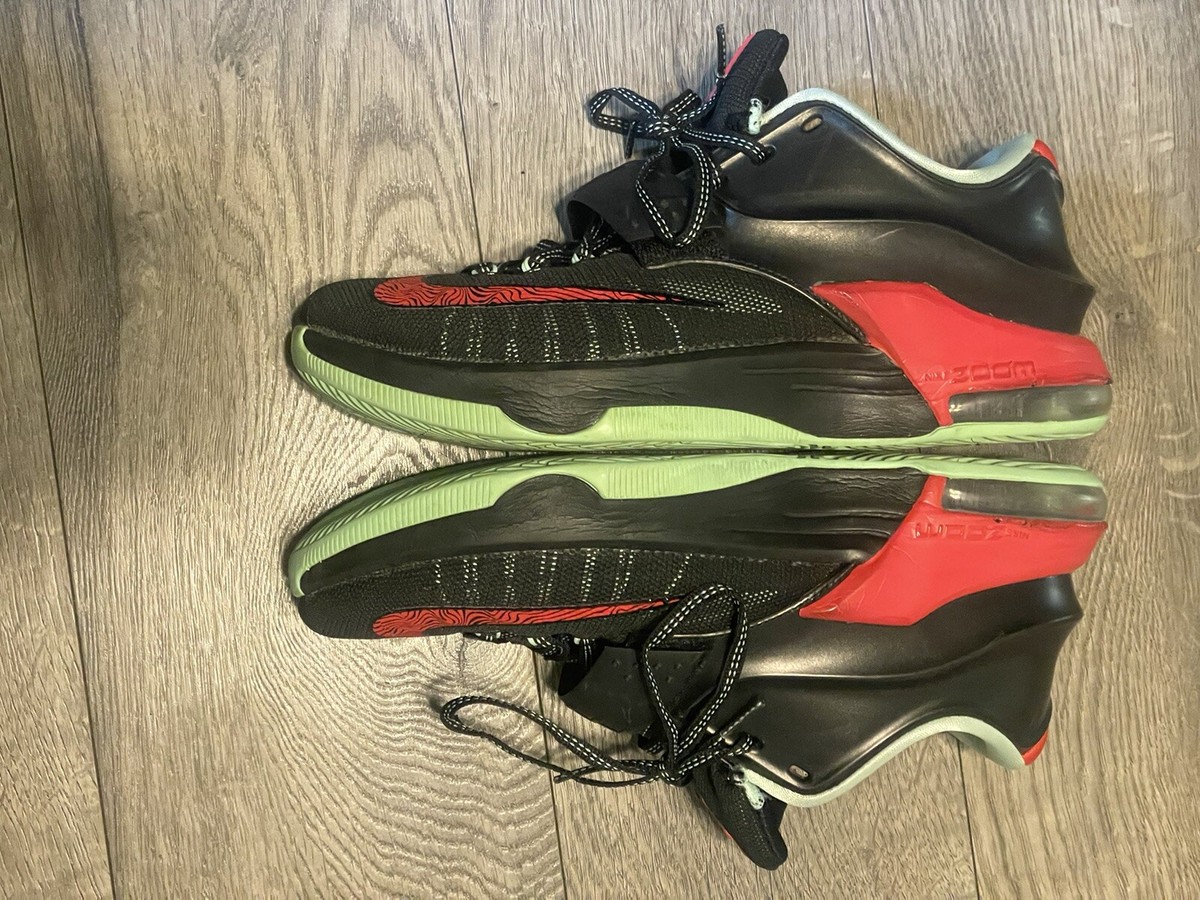 EUC Nike Zoom Kevin Durant KD VII 7 Mens Size 8.5 Good Apples Shoes 653996-063 Nike KD 7 Easter Liquid Lime Green Shoes Kevin Durant 653996  main image 2