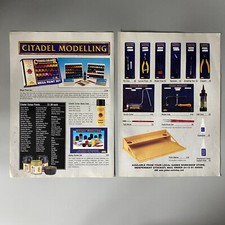 CITADEL MODELLING PAINT SET TOOLS WARHAMMER GAMES WORKSHOP VINTAGE RETRO ADVERT