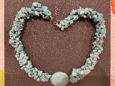 HIGH END *RARE* VINTAGE GENUINE TURQUOISE GEMSTONE STATEMENT NECKLACE!!