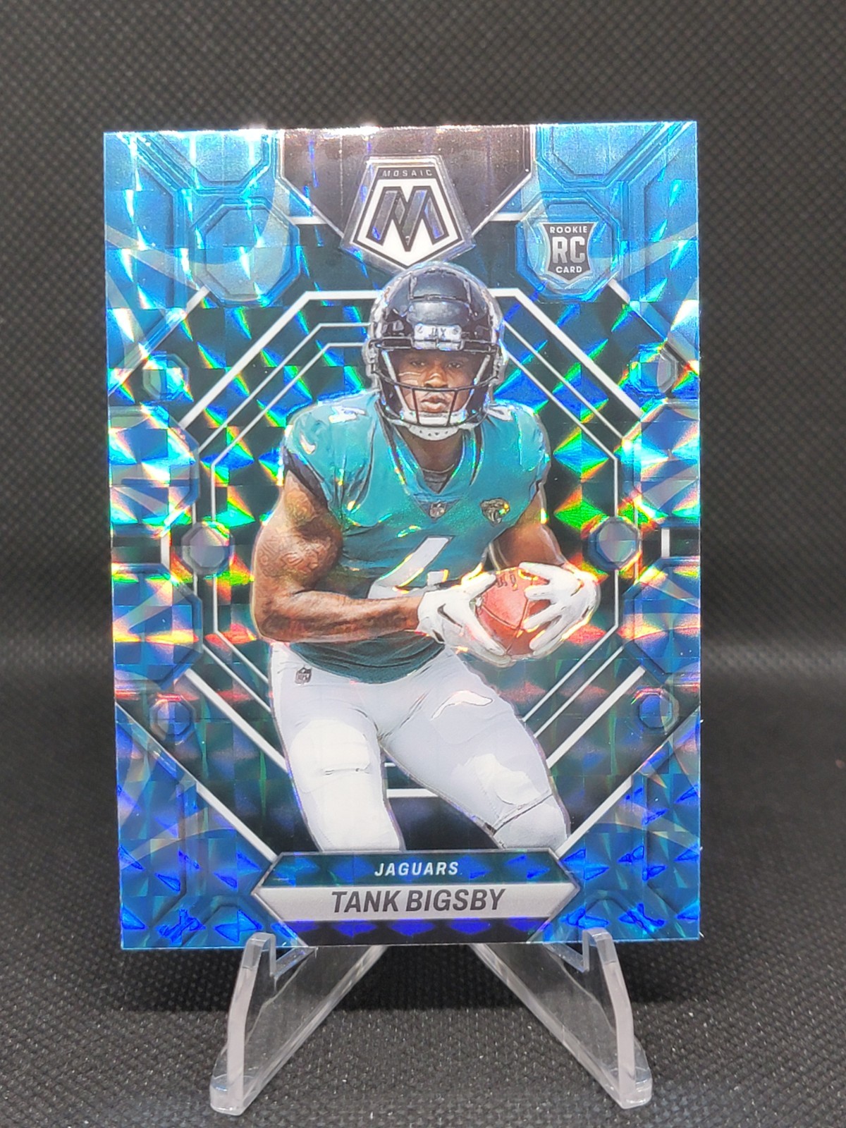 2023 Panini Mosaic - Rookies Tank Bigsby #364 Reactive Blue Mosaic Prizm (RC)