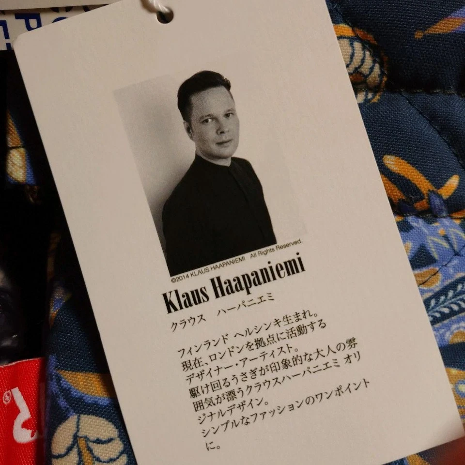 Bolso de Mano ROOTOTE Klaus Harpaniemi Collab Acolchado Azul Marino Finlandia Bolso de Diseñador Foto 3 de 4