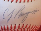 A.J. PIERZYNSKI AUTOGRAPHED BASEBALL