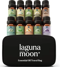 Laguna 10Pcs Essential Oil Set Aromatherapy Gift Kit 100% Pure Oils for Diffuser
