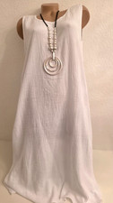 Musselin Kleid lang Sommerkleid leichte Baumw...