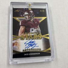 2019 Leaf Ultimate Future Stars Auto Gold Jace Sternberger Rookie #SA-JS3 6/10