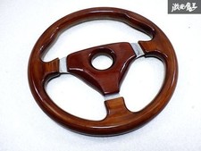 Volant universel en bois d'origine 330 mm de course à la dérive à 3 rayons...