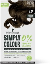 Schwarzkopf Simply Colour Permanent Hair 100 Grey Coverage-5.00 Truffle Brown