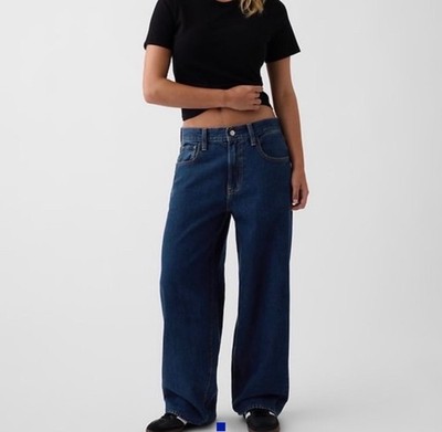 NWT GAP X HAILEY BIEBER The Hailey Extra Baggy Jean - Medium Indigo - 26