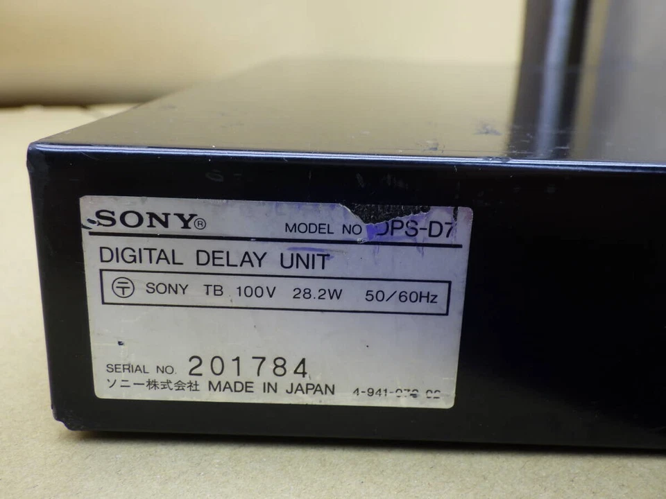 SONY DPS-D7 Digital Delay Effects Processor Test Completed AC100V Only - Image 3 of 4