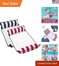 Versatile 4-in-1 Water Hammock Float Comfortable 47" Large Size for All Ages
