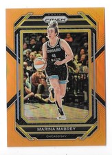 2023 PRIZM WNBA BASKETBALL #124 MARINA MABREY 64/99 ORANGE PRIZM PARALLEL,SKY