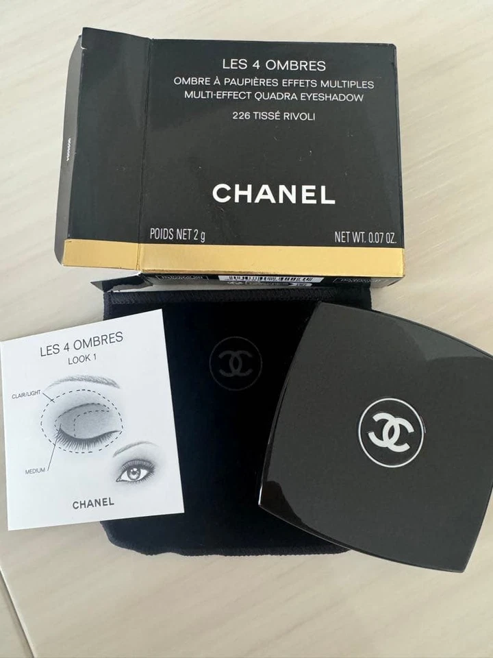 CHANEL Les 4 Ombres 226 Tisse Rivoli Quad Paleta de Sombras de Ojos 4 Colores... - Imagen 1 de 4