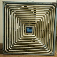 Vtg Bryson Manor box fan  Thermo Controlled In/out Store Brand Lakewood? PARTS!!