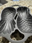 VINTAGE ORIGINAL Lodge Cast Iron 2P2 Double Pineapple Cake Pan Mold