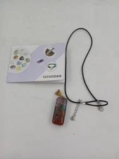 TATOODAA Orgonite Chakra Healing Gemstone Pendant Necklace Copper Coil Celtic
