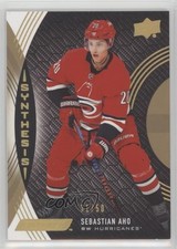 2018-19 Upper Deck Engrained Synthesis Grip 31/50 Sebastian Aho #S-21 d4v