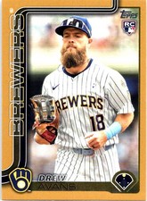 2025 Topps Update #US92 Drew Avans Gold #/2025
