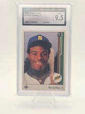 1989 Upper Deck - Star Rookie Ken Griffey Jr #1 (RC) CGC 9.5