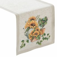 LäUfer TischläUfer Tischdecke Tischtuch Gobelin Rustikal 45X140 Cm Sonnenblumen