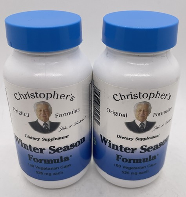 #ad 2 pack Dr. Christopher#x27;s Winter Season Formula 100 caps x2 *SEALED* Exp 11 2026 $18.95