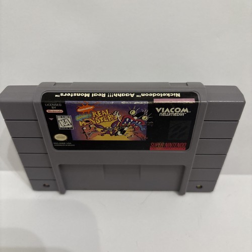 Aaahh!!! Real Monsters - SNES Cartridge - Authentic -Tested & WORKS Nickelodeon! - Picture 2 of 5