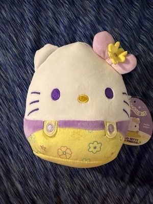 Squishmallows Sanrio Hello Kitty Spring Easter 8  Soft Plush NWT Yellow Flowers