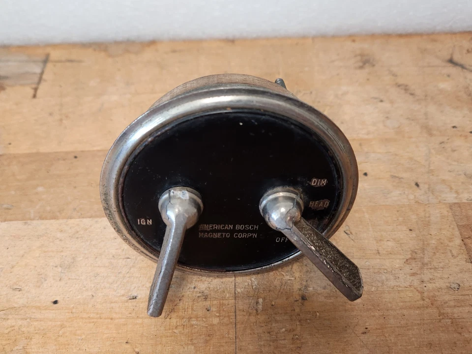 Vintage Antique 1918 1922 Bosch Ignition Lighting Switch Jordan Pierce Marmon  - Image 2 of 4