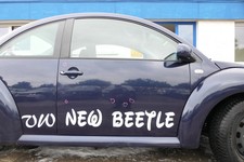 VW New Beetle 1C 9C Tür vorne rechts Beifahrertür blau LG5T -OHNE Anbauteil