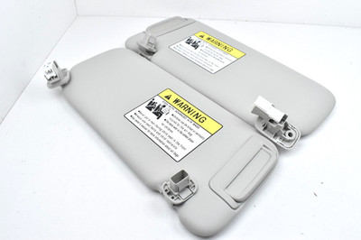 2025-2026 Mazda 3 Gray Left Right Vinyl Sun Visor Set Pair of 2 OEM