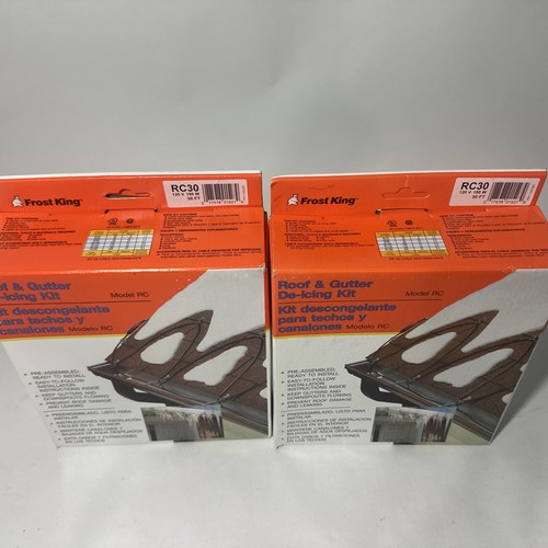 Set Of 2 Frost King 30 ft. Electric Roof Cables Model RC30 120V 150W - Picture 3 of 8