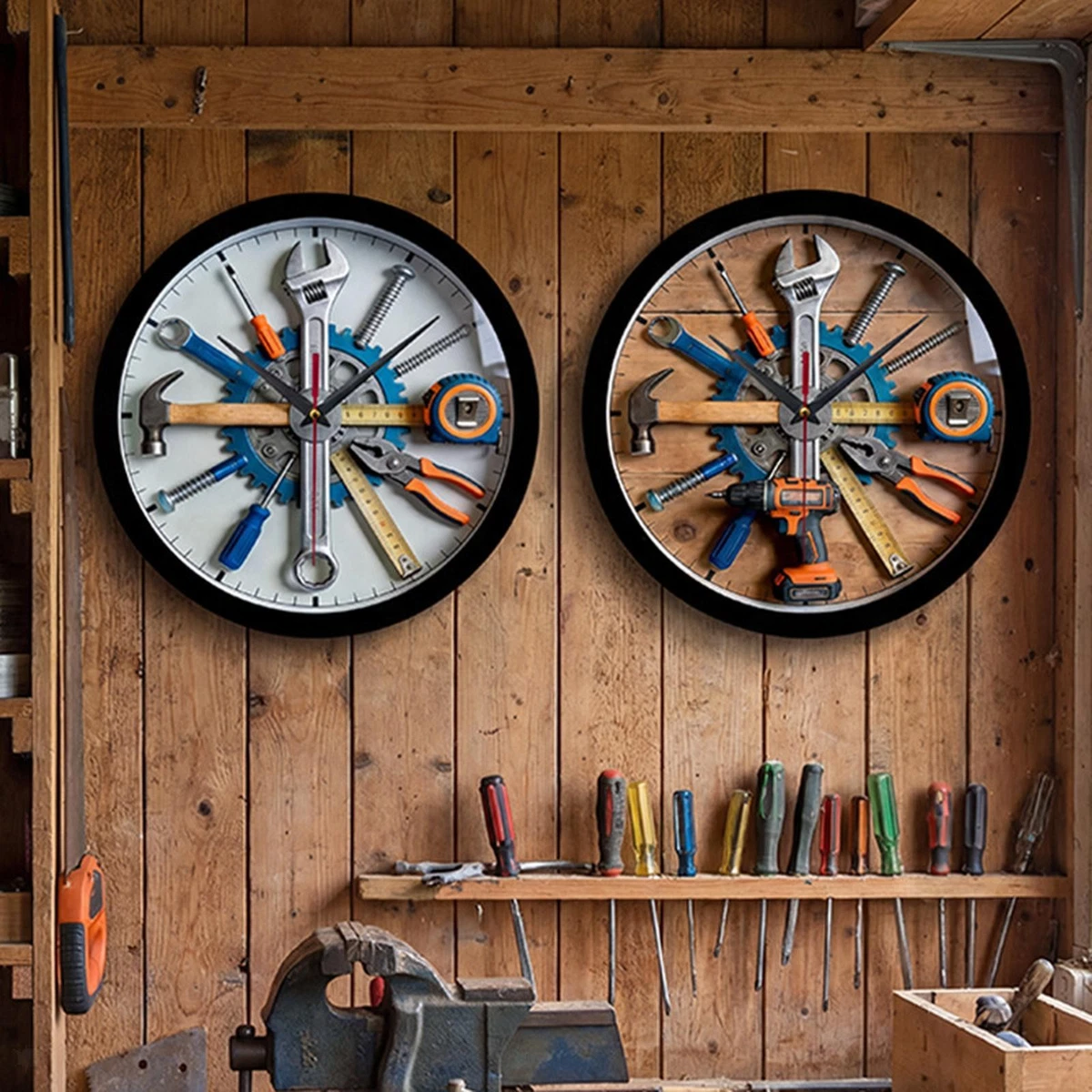 Orologio Da Parete Girasoli 30 Cm | Silenzioso, Senza Ticchettio, Rotondo, Per Cucina E Soggiorno, Batteria AA