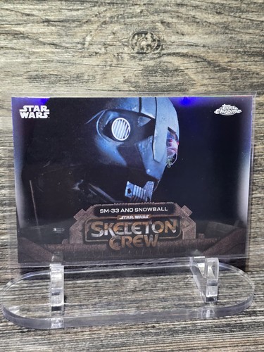 SM-33 and Snowball [Red Refractor] #SC-7 Star Wars 2025 Topps Chrome Skeleton Crew card