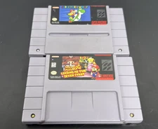 Nintendo Game Cartridge Lot Of Two Super Mario World, Legend Of The Seven Stars