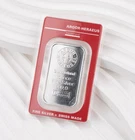 1 Oz .999 Fine Silver Argor Heraeus Switzerland In Red Assay Card Swiss - 1397b