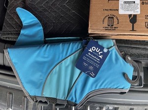 Youly The Beach Bum Dog Life Jacket Blue Medium Nylon Rescue Handle Reflective