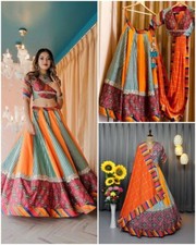 Beautiful Multicolor Navratri Lehenga Choli For Women By Aadat Export