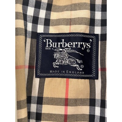 Vintage Burberrys Beige Trench Coat Made in England Men's Size 50