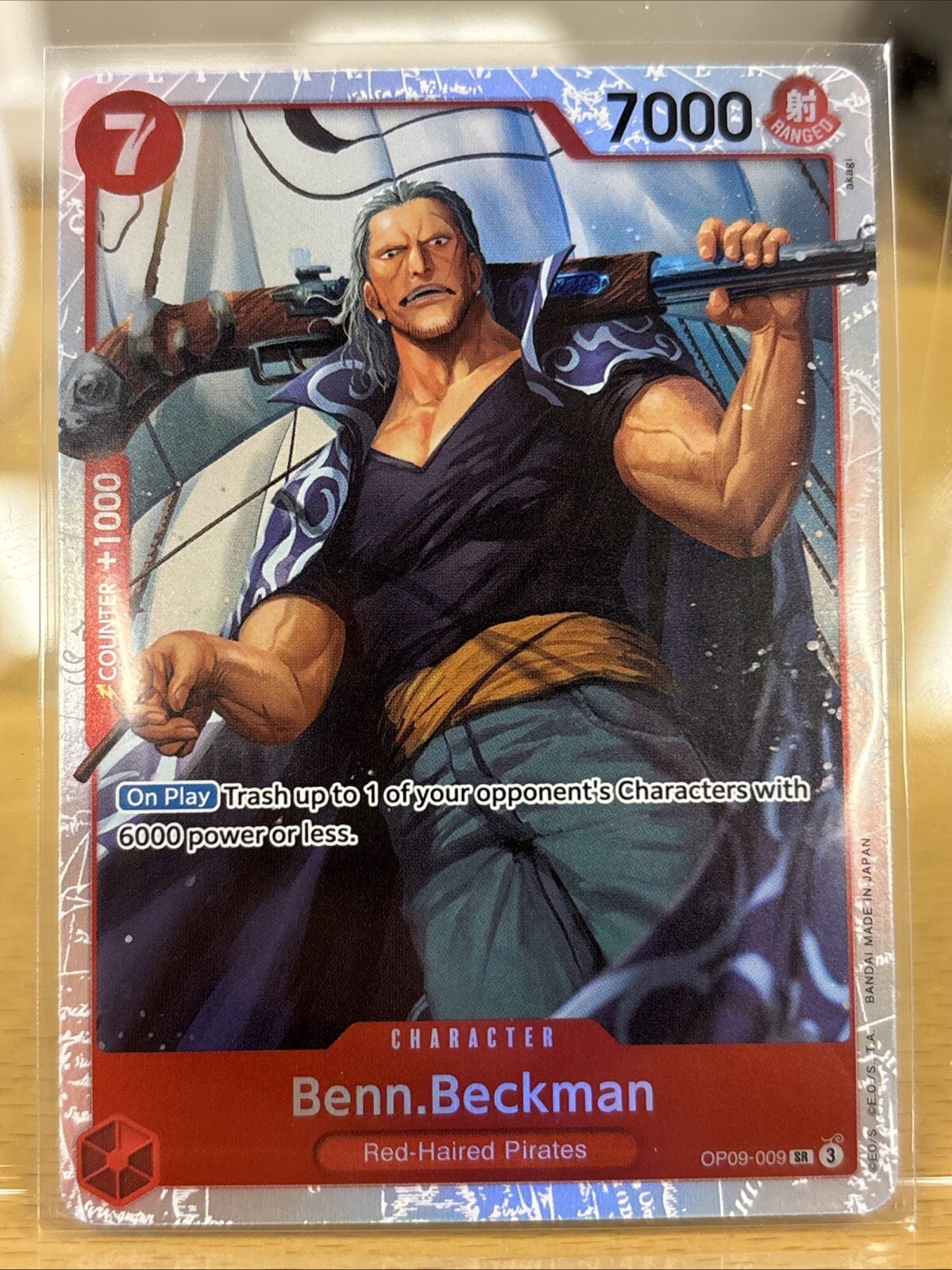 Benn.Beckman OP09-009 English SR Emperors In New World One Piece Card Game