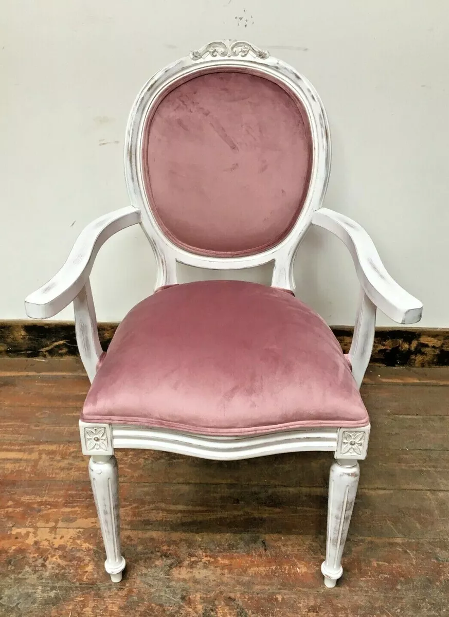 Dusty pink bedroom chair deals