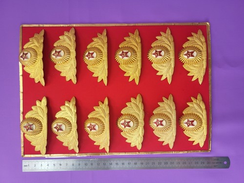 Set of 12 cockades for headdresses of officers of the Soviet Army USSR - Picture 3 of 11