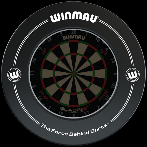Winmau Printed Black dartboard surround - Picture 2 of 3