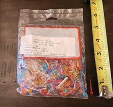 300 Mini Twist Pins Lights Bulbs Peg Ceramic Christmas Tree Vintage NEW IN BAG